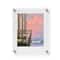 Cool Modern Frames Clear Acrylic Float Frame with Gold Hardware
